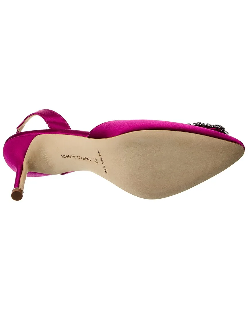 Manolo Blahnik Hangisisli 70 Satin Slingback Pump Shoes_Manolo-Blahnik