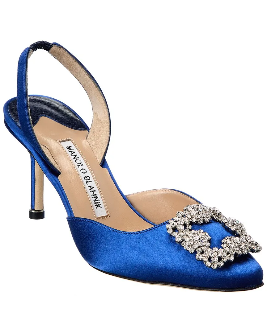 Manolo Blahnik Hangisisli 70 Satin Slingback Pump Shoes_Manolo-Blahnik