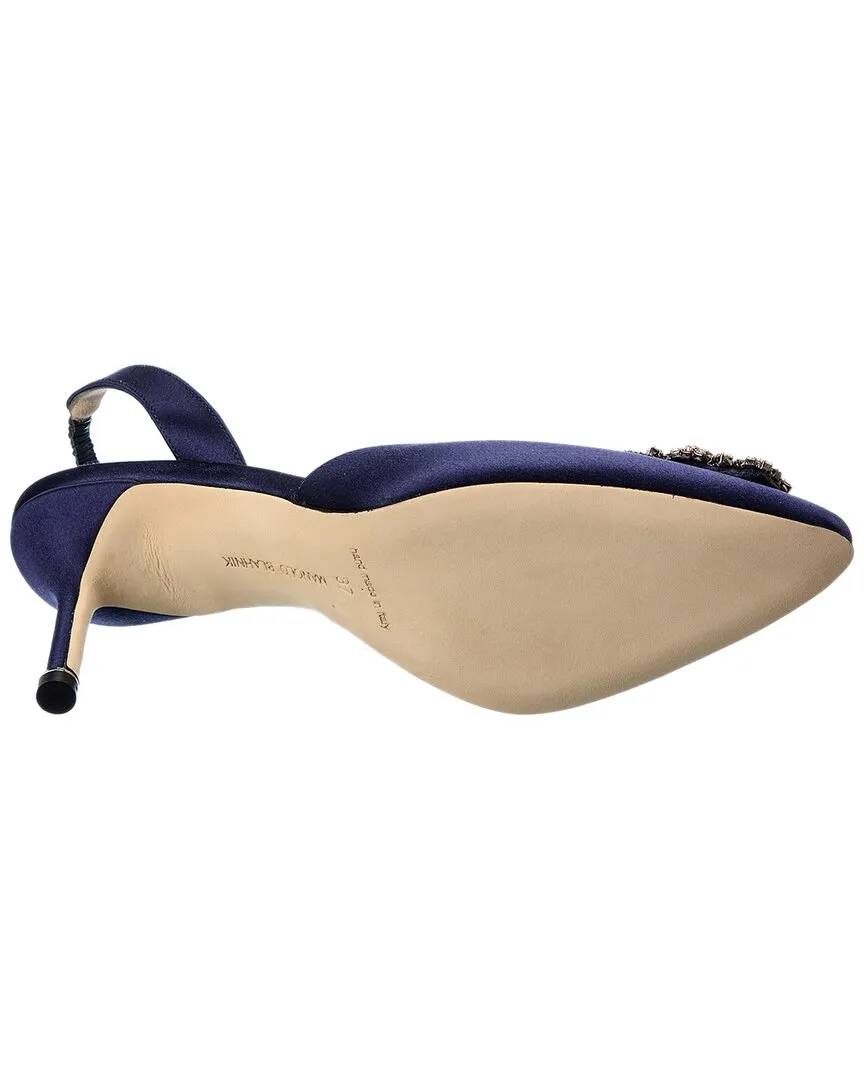 Manolo Blahnik Hangisisli 70 Satin Slingback Pump Shoes_Manolo-Blahnik