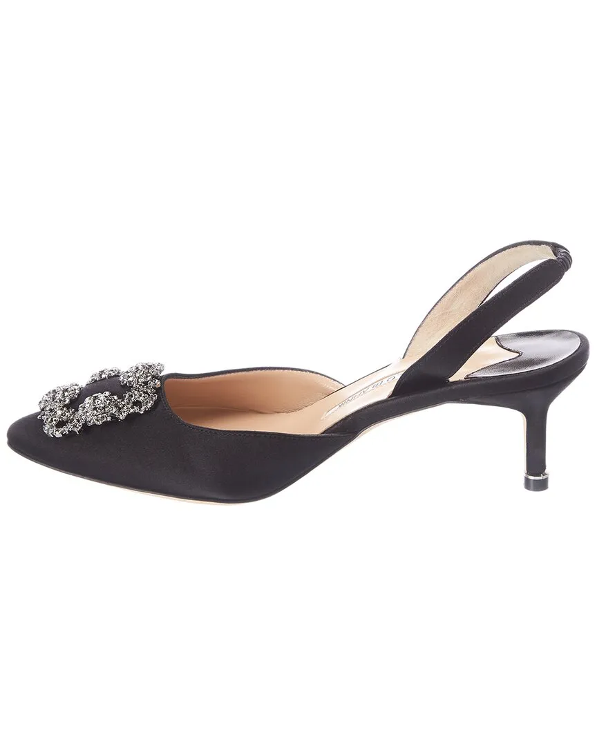 Manolo Blahnik Hangisli 50 Satin Slingback Pump Shoes_Manolo-Blahnik