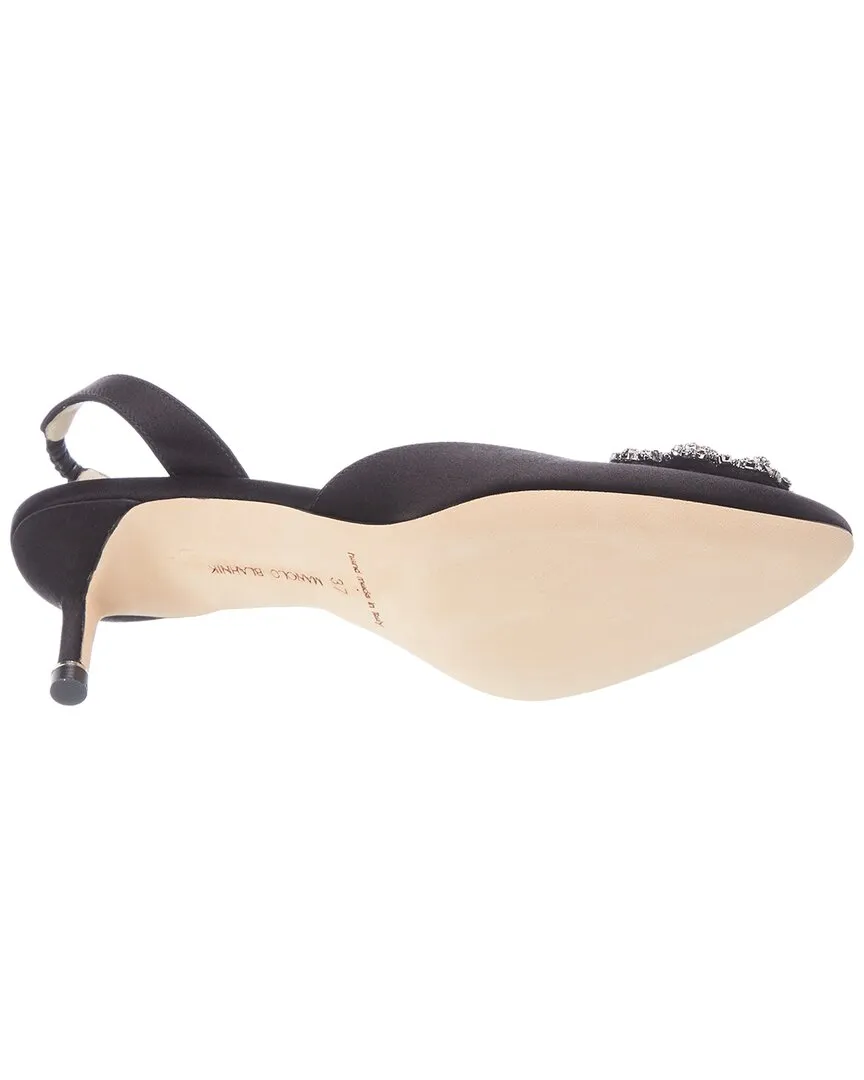 Manolo Blahnik Hangisli 50 Satin Slingback Pump Shoes_Manolo-Blahnik