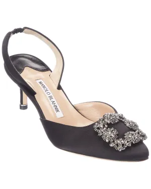 Manolo Blahnik Hangisli 50 Satin Slingback Pump Shoes_Manolo-Blahnik