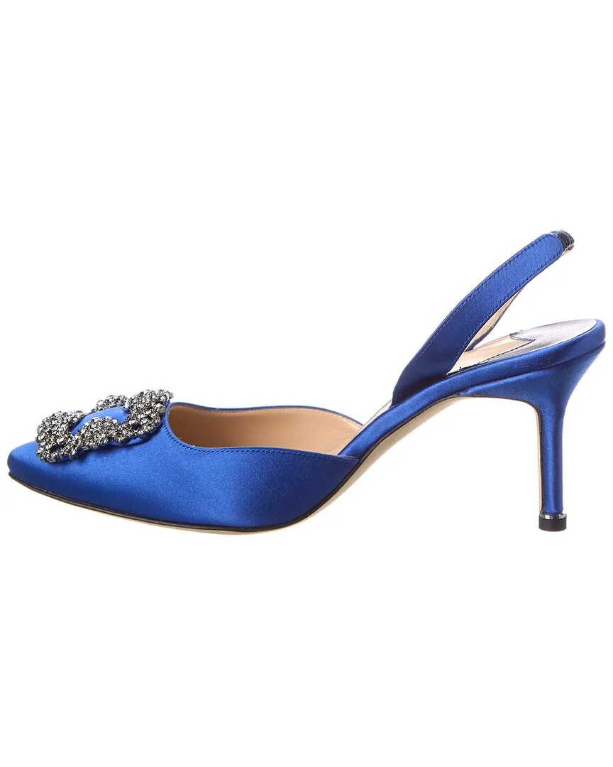 Manolo Blahnik Hangisli 70 Satin Slingback Pump Shoes_Manolo-Blahnik