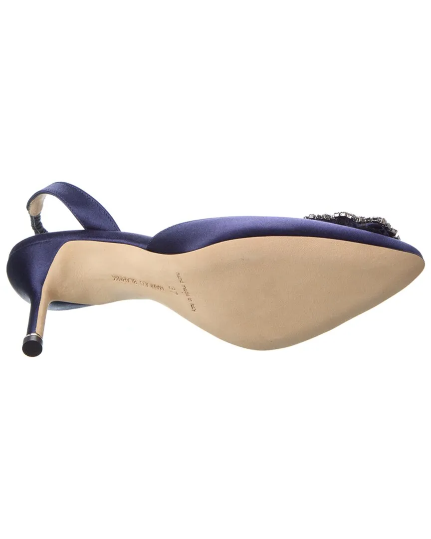 Manolo Blahnik Hangisli 70 Satin Slingback Pump Shoes_Manolo-Blahnik