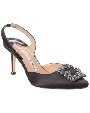 Manolo Blahnik Hangisli 70 Satin Slingback Pump Shoes_Manolo-Blahnik