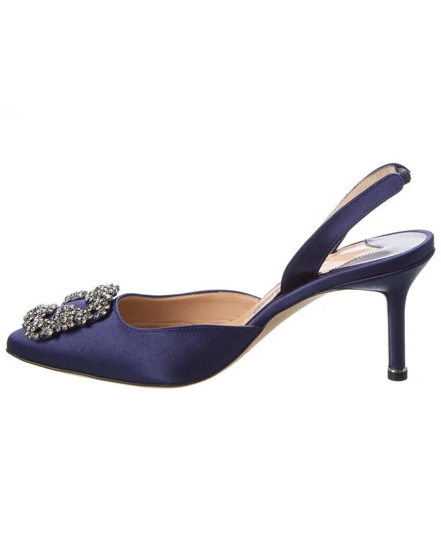 Manolo Blahnik Hangisli 70 Satin Slingback Pump Shoes_Manolo-Blahnik