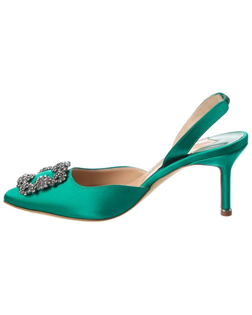 Manolo Blahnik Hangisli 70 Satin Slingback Pump Shoes_Manolo-Blahnik