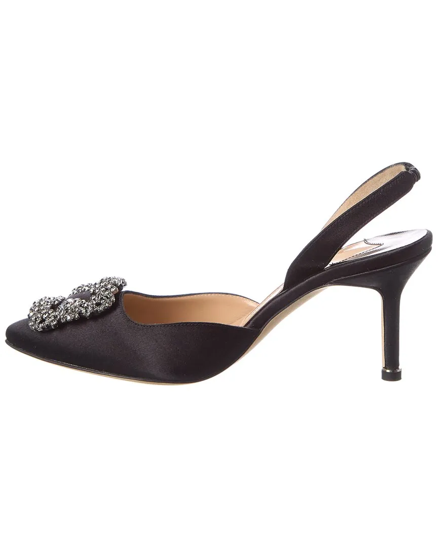 Manolo Blahnik Hangisli 70 Satin Slingback Pump Shoes_Manolo-Blahnik