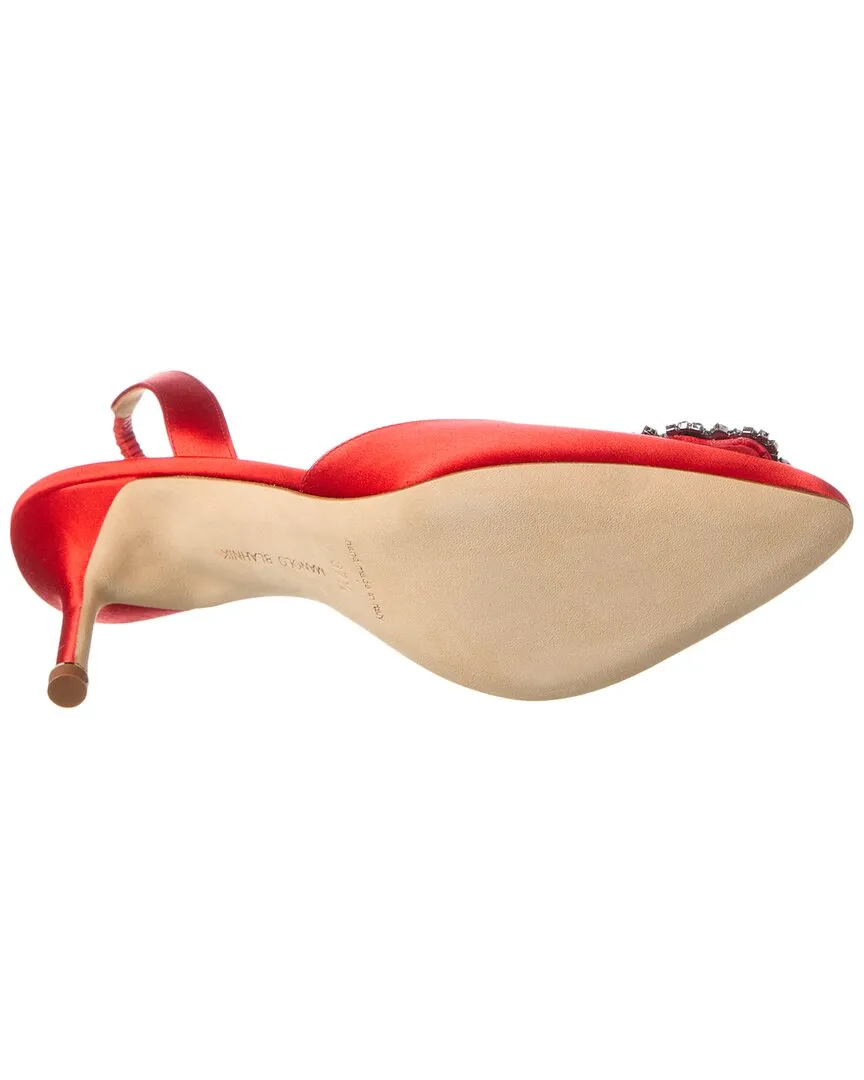 Manolo Blahnik Hangisli 70 Satin Slingback Pump Shoes_Manolo-Blahnik