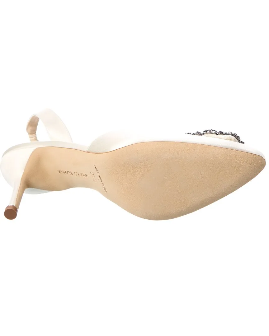 Manolo Blahnik Hangisli 70 Satin Slingback Pump Shoes_Manolo-Blahnik