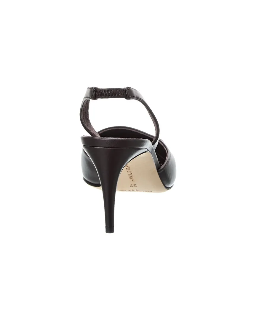 Manolo Blahnik Homerasli 70 Leather Slingback Pump Shoes_Manolo-Blahnik