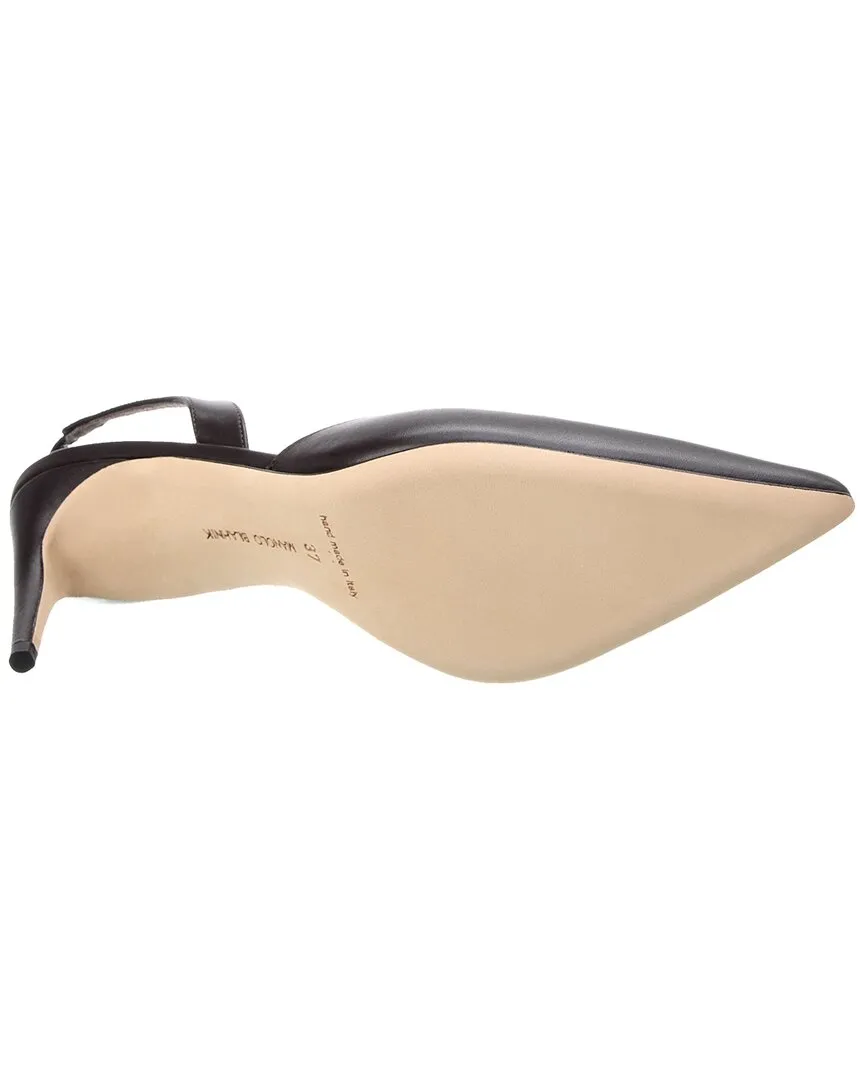 Manolo Blahnik Homerasli 70 Leather Slingback Pump Shoes_Manolo-Blahnik