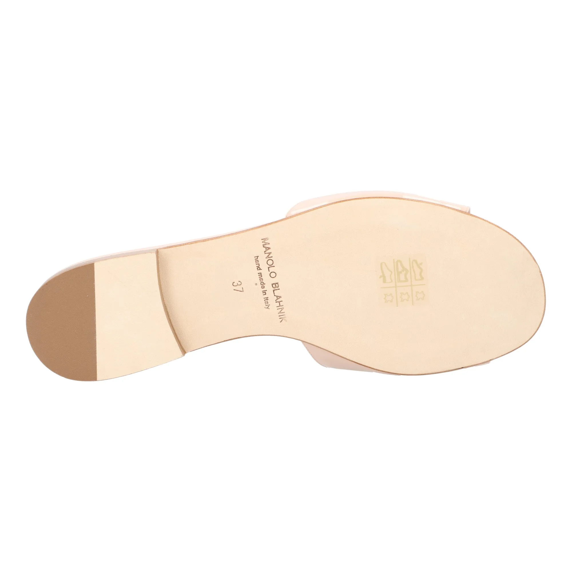 Manolo Blahnik Houramu Flat Beige Shoes_Manolo-Blahnik