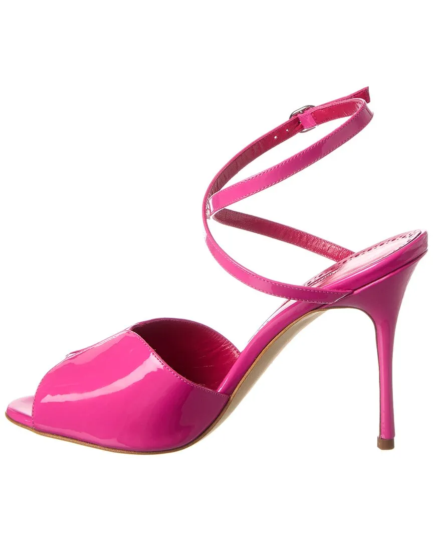 Manolo Blahnik Hourani 100 Patent Sandal Shoes_Manolo-Blahnik