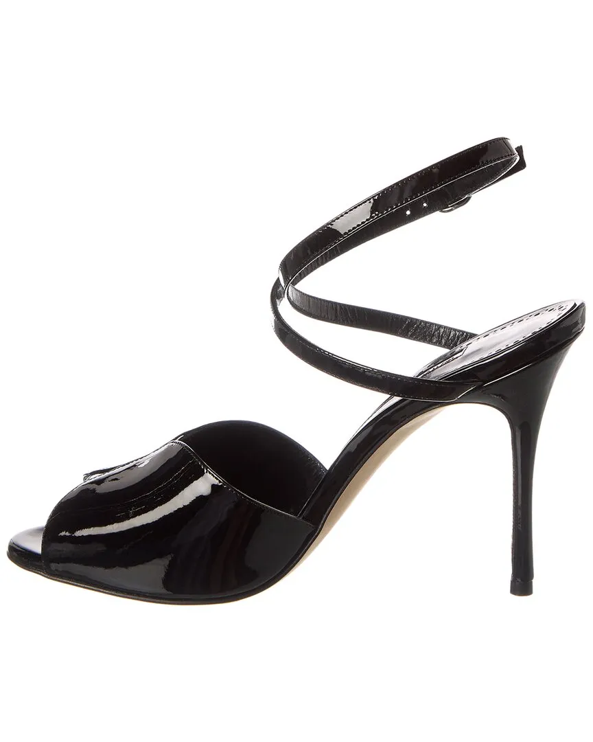 Manolo Blahnik Hourani 100 Patent Sandal Shoes_Manolo-Blahnik
