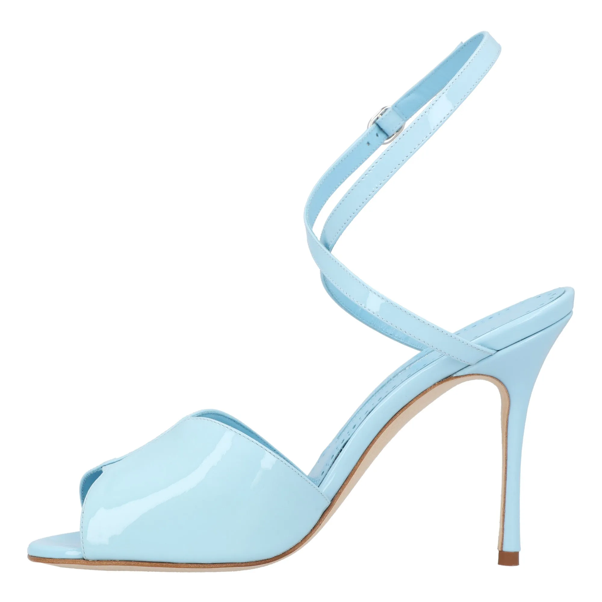 Manolo Blahnik Hourani 105 Sandal Blue Shoes_Manolo-Blahnik