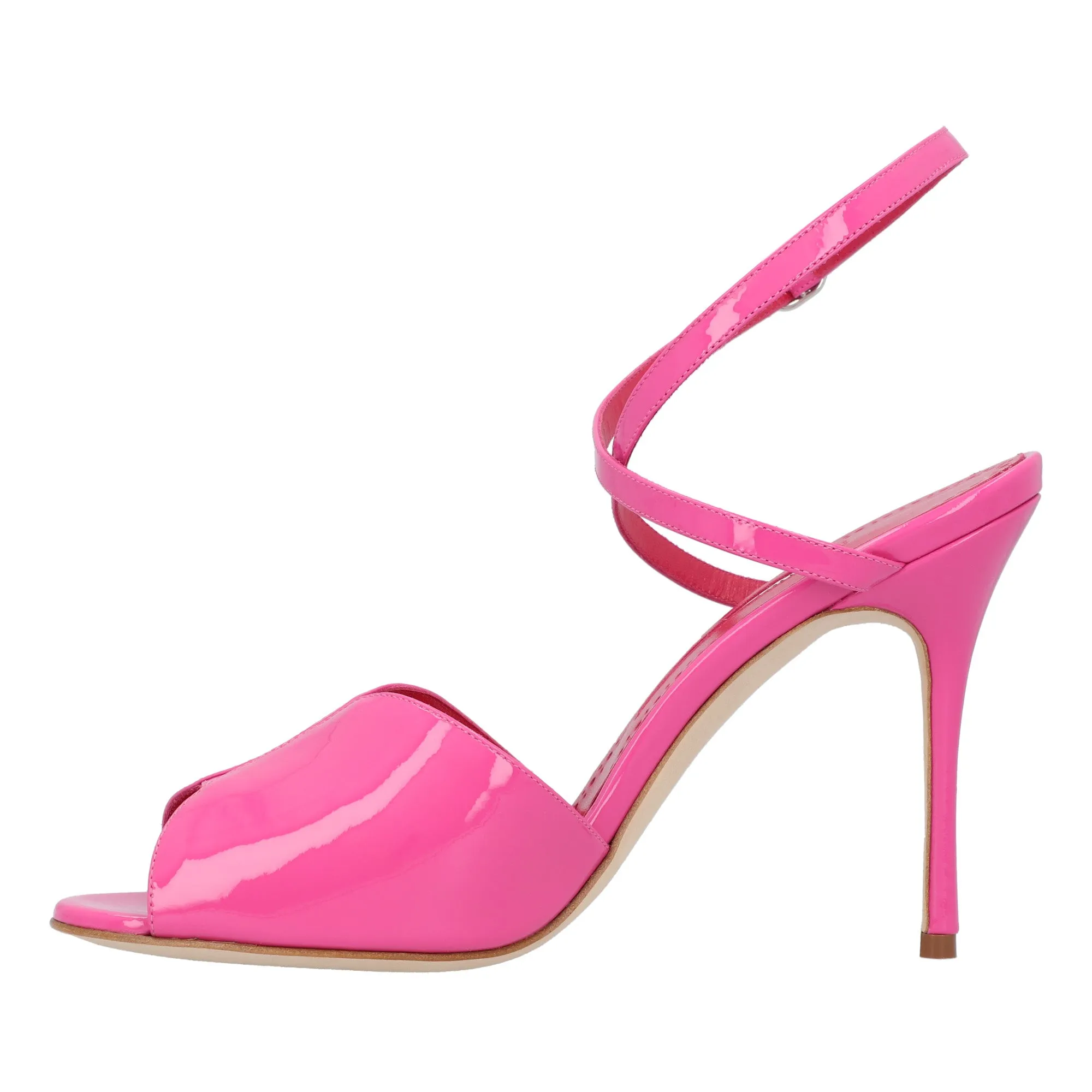 Manolo Blahnik Hourani 105 Sandal Pink Shoes_Manolo-Blahnik