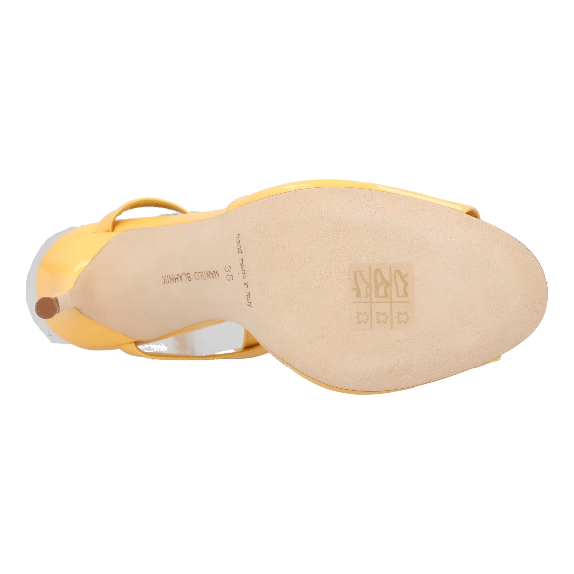 Manolo Blahnik Hourani 105 Sandal Yellow Shoes_Manolo-Blahnik