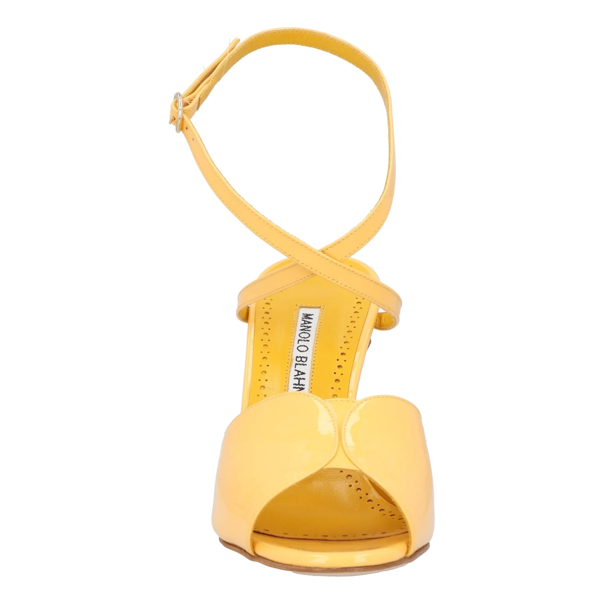 Manolo Blahnik Hourani 105 Sandal Yellow Shoes_Manolo-Blahnik