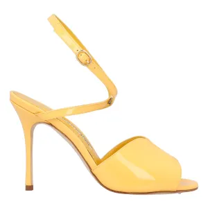Manolo Blahnik Hourani 105 Sandal Yellow Shoes_Manolo-Blahnik