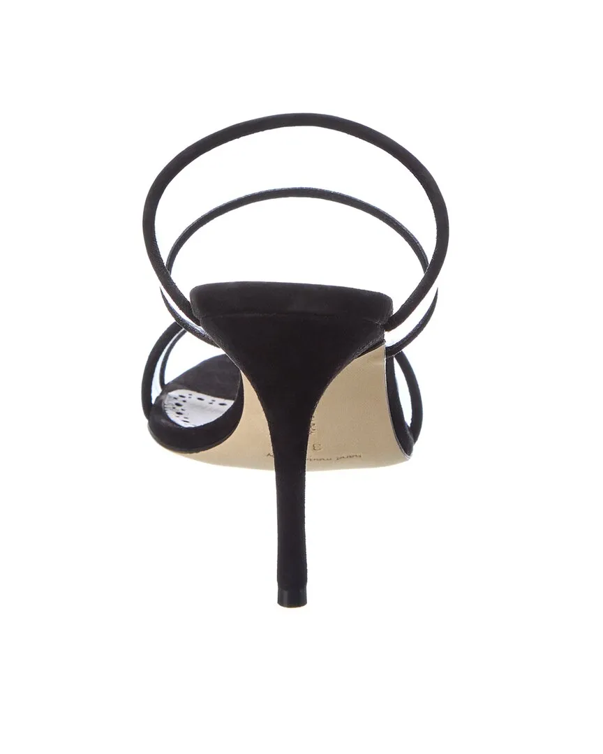 Manolo Blahnik Invymu 90 Vinyl & Suede Sandal Shoes_Manolo-Blahnik