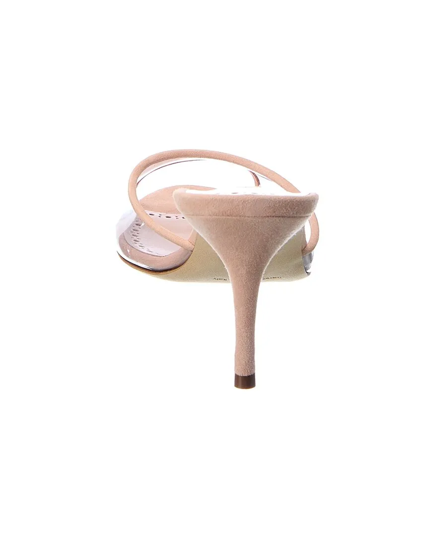 Manolo Blahnik Jadifa 70 Vinyl & Suede Sandal Shoes_Manolo-Blahnik