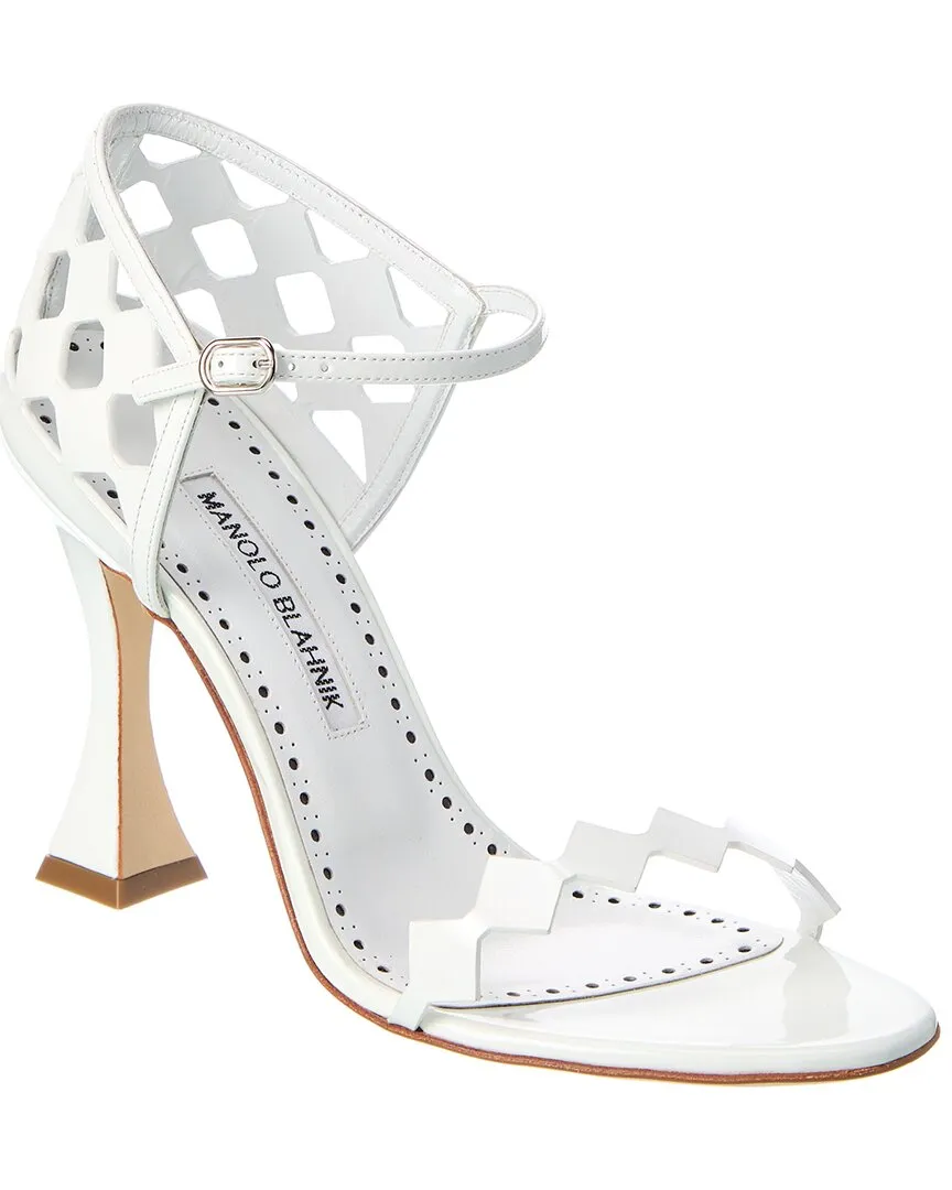 Manolo Blahnik Kalun 100 Patent Sandal Shoes_Manolo-Blahnik