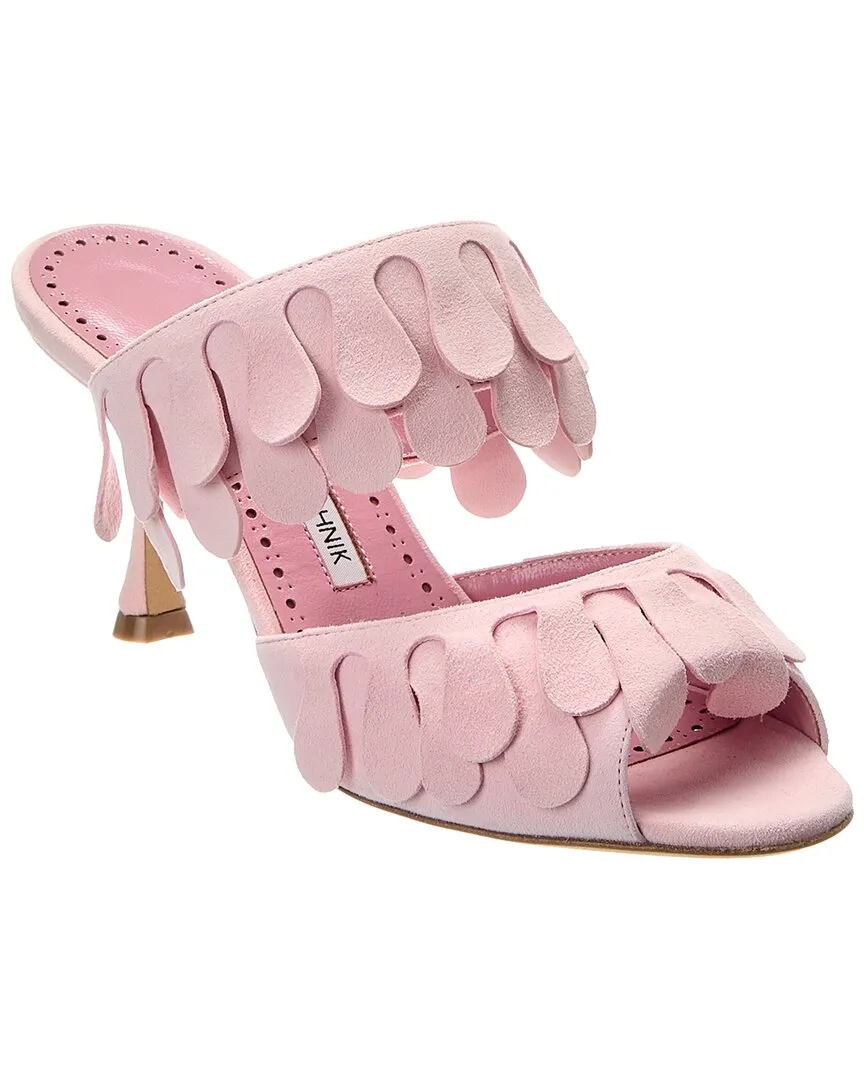 Manolo Blahnik Kelna 70 Suede Sandal Shoes_Manolo-Blahnik