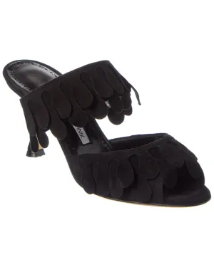 Manolo Blahnik Kelna 70 Suede Sandal Shoes_Manolo-Blahnik