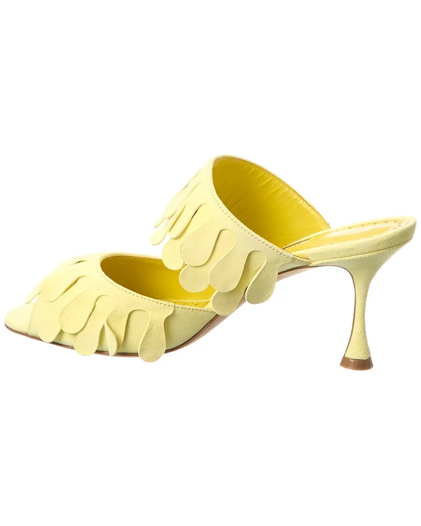 Manolo Blahnik Kelna 70 Suede Sandal Shoes_Manolo-Blahnik