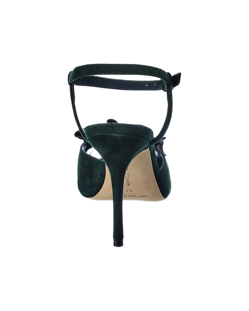 Manolo Blahnik Khedni 105 Suede Sandal Shoes_Manolo-Blahnik