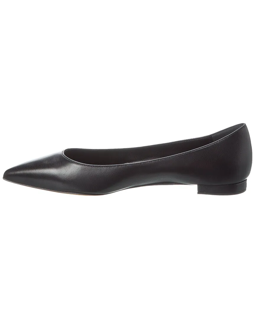 Manolo Blahnik Kietta Leather Flat Shoes_Manolo-Blahnik