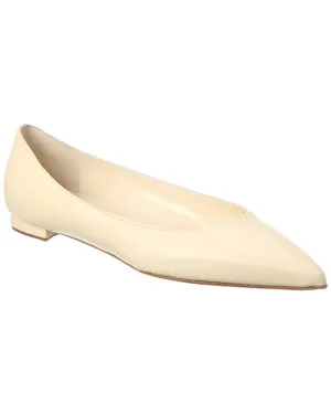 Manolo Blahnik Kietta Leather Flat Shoes_Manolo-Blahnik