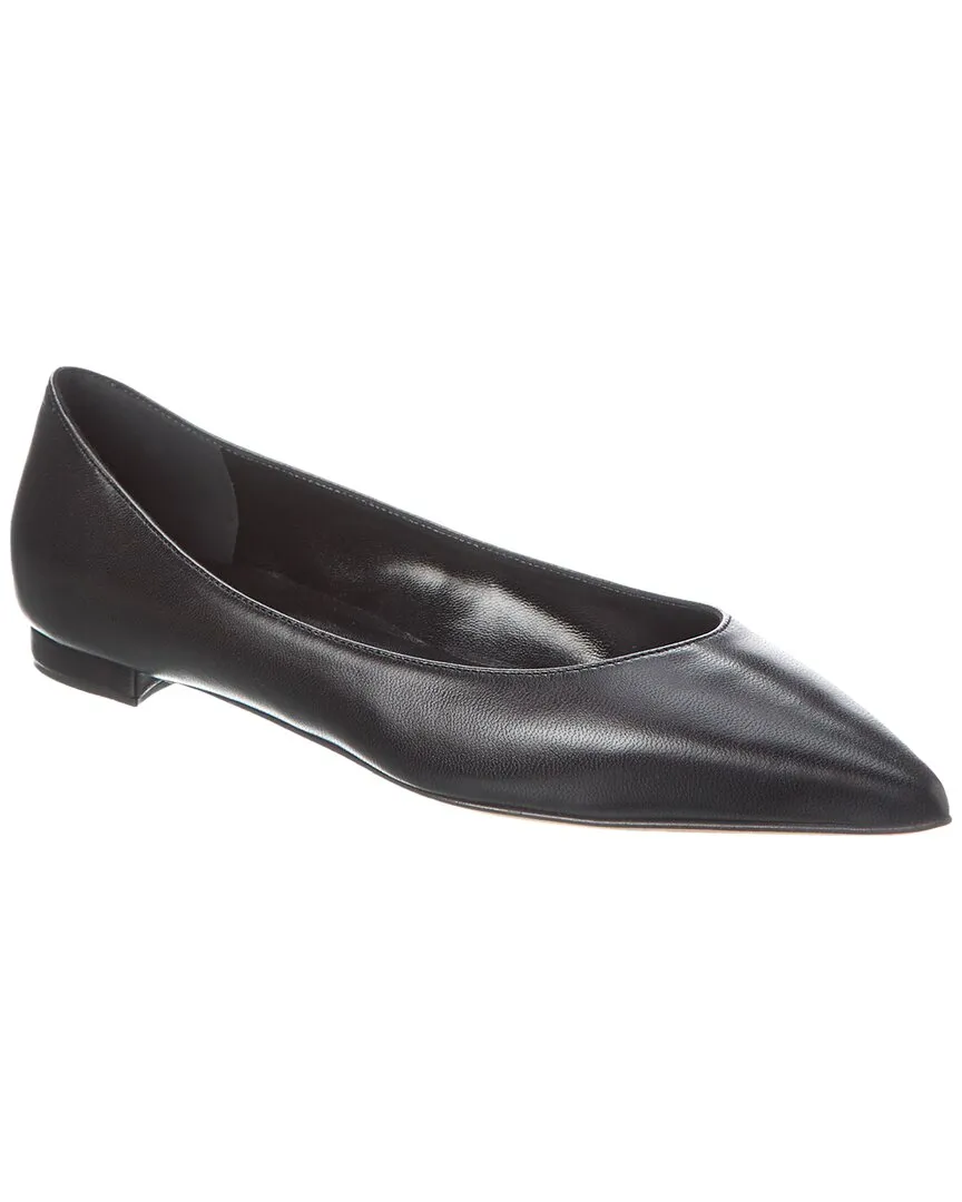 Manolo Blahnik Kietta Leather Flat Shoes_Manolo-Blahnik