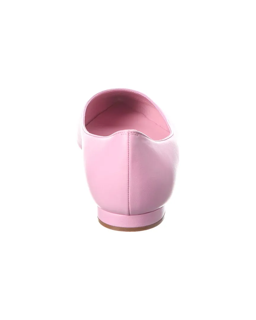 Manolo Blahnik Kietta Leather Flat Shoes_Manolo-Blahnik