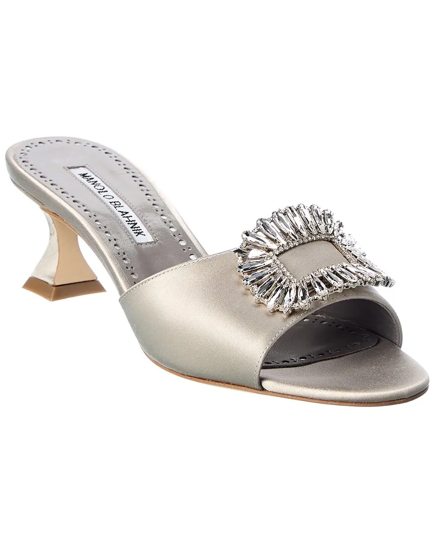 Manolo Blahnik Laalita 50 Satin Sandal Shoes_Manolo-Blahnik