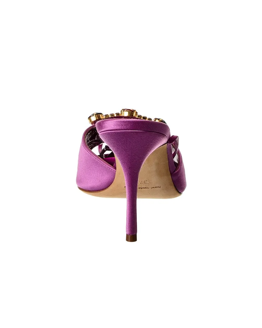 Manolo Blahnik Lenole 90 Satin Sandal Shoes_Manolo-Blahnik