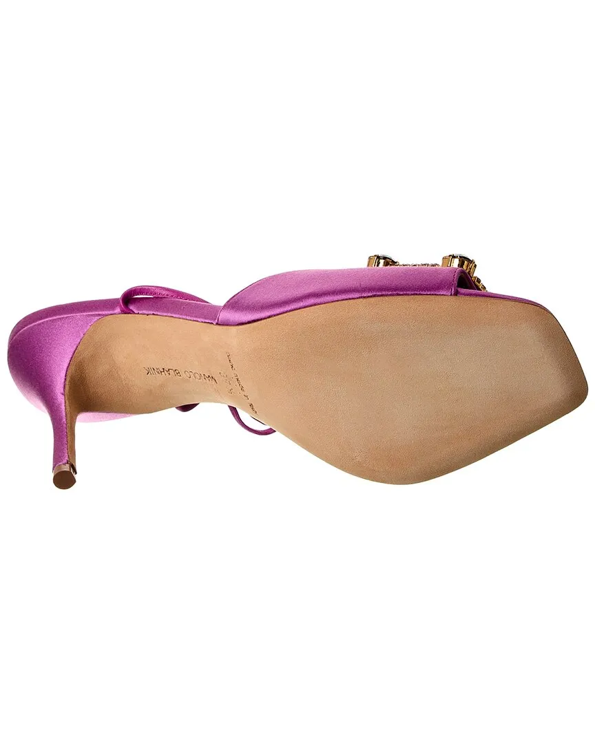 Manolo Blahnik Lenole 90 Satin Sandal Shoes_Manolo-Blahnik