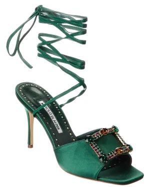 Manolo Blahnik Lenole 90 Satin Sandal Shoes_Manolo-Blahnik