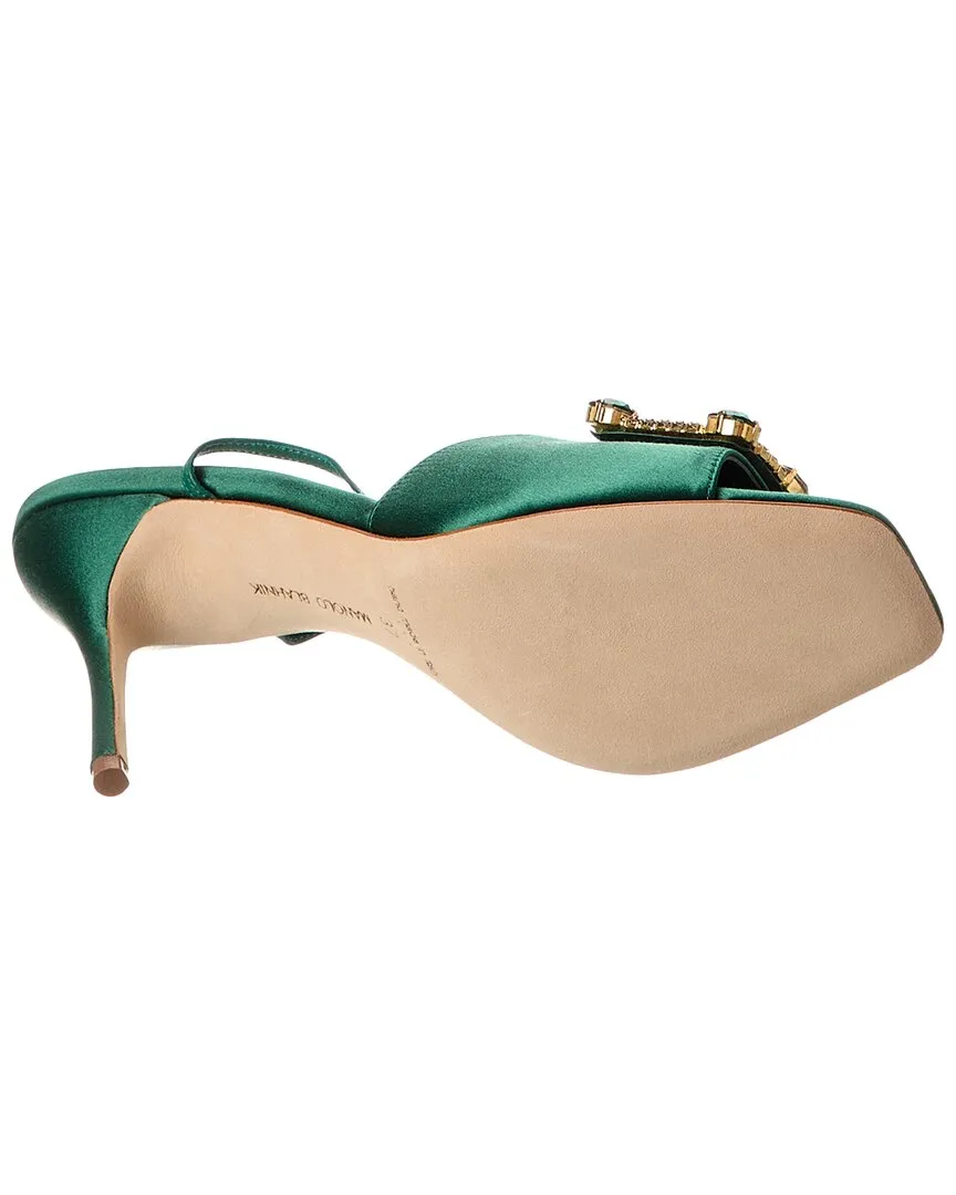 Manolo Blahnik Lenole 90 Satin Sandal Shoes_Manolo-Blahnik