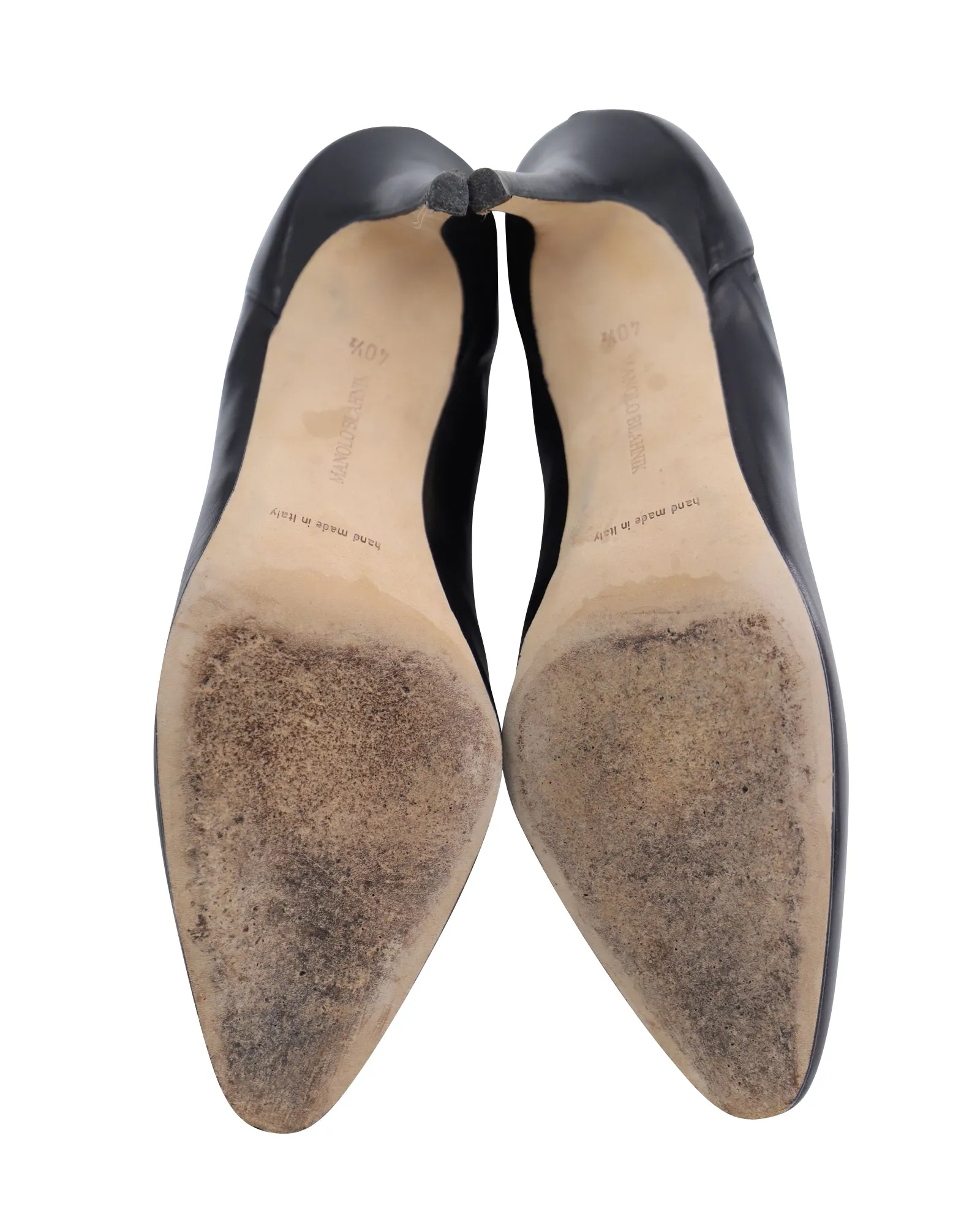 Manolo Blahnik Livrea Gore Ankle Bootie in Black Leather Shoes_Manolo-Blahnik