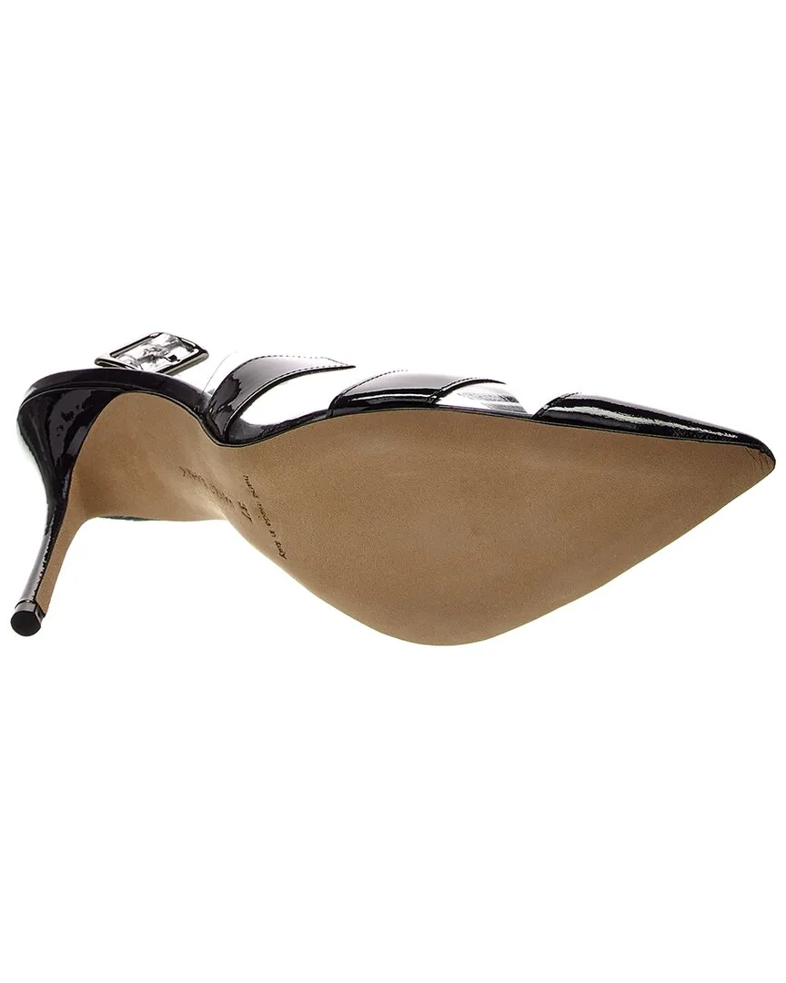 Manolo Blahnik Lixra 100 Vinyl & Patent Pump Shoes_Manolo-Blahnik