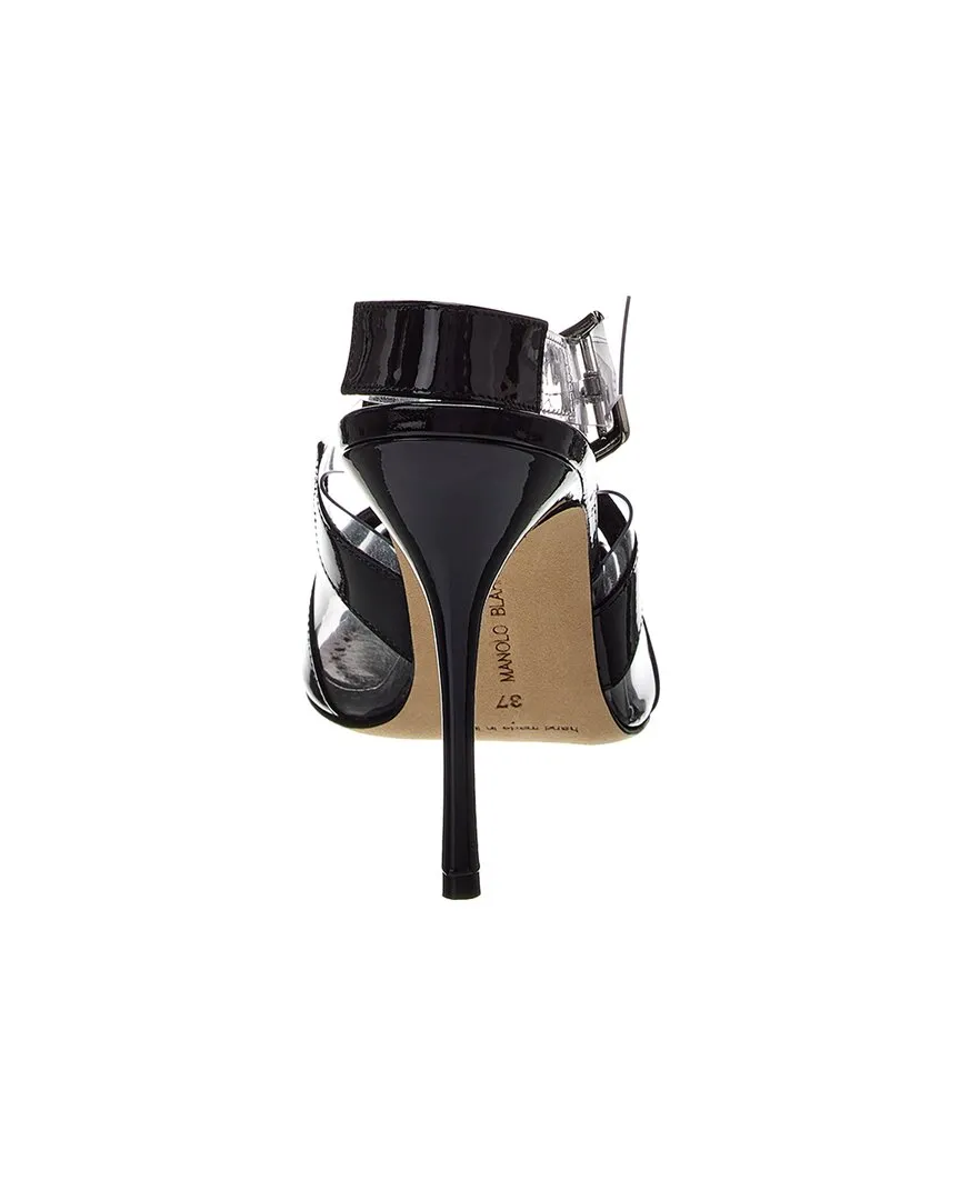 Manolo Blahnik Lixra 100 Vinyl & Patent Pump Shoes_Manolo-Blahnik