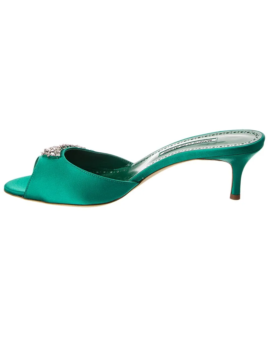 Manolo Blahnik Lumada 50 Satin Sandal Shoes_Manolo-Blahnik