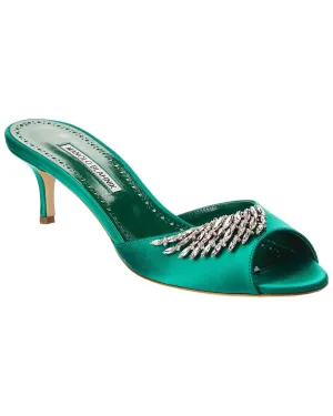 Manolo Blahnik Lumada 50 Satin Sandal Shoes_Manolo-Blahnik