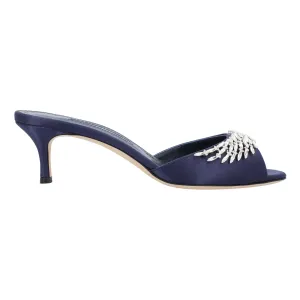 Manolo Blahnik Lumada Fabio 050 Mule Blue Shoes_Manolo-Blahnik
