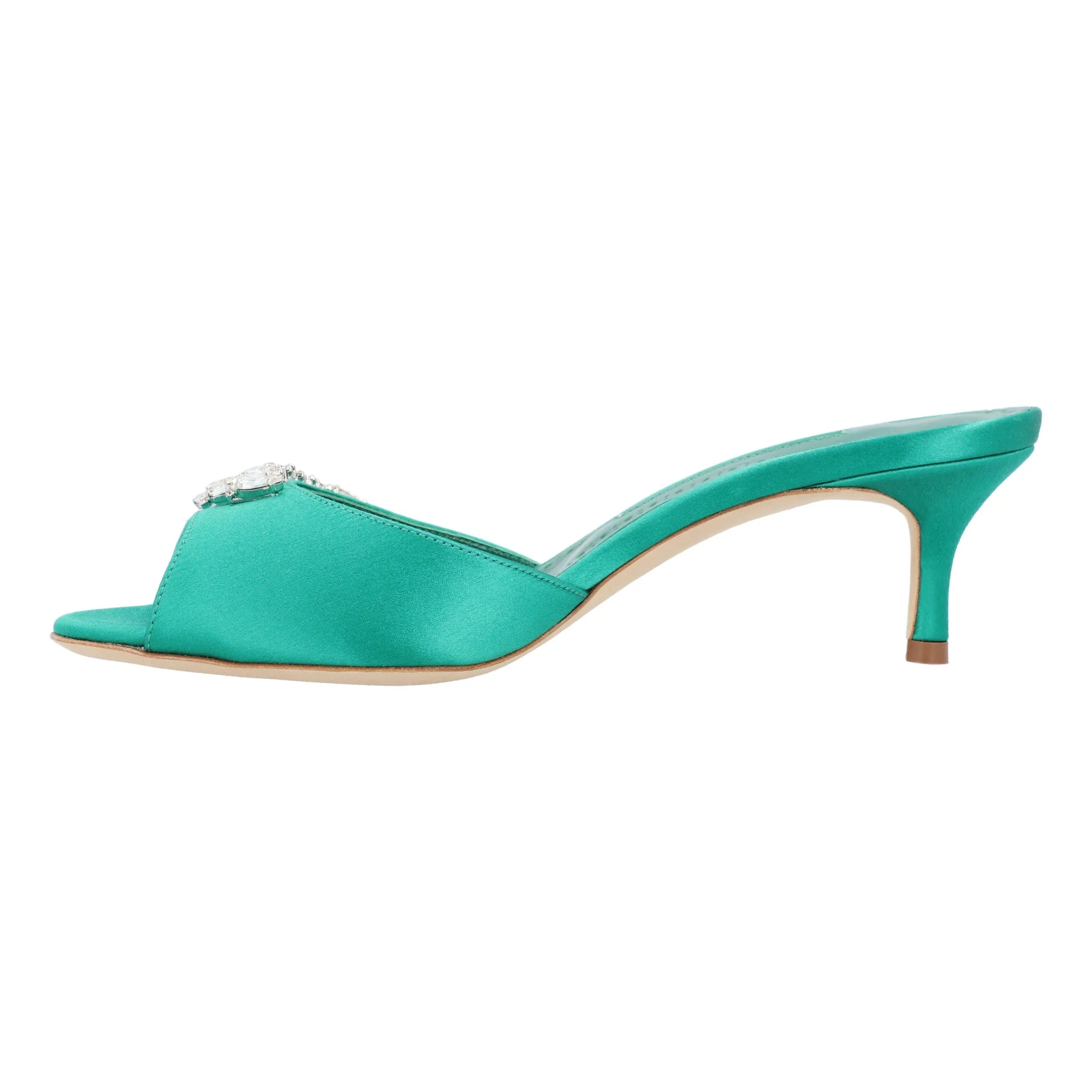 Manolo Blahnik Lumada Fabio 050 Mule Green Shoes_Manolo-Blahnik