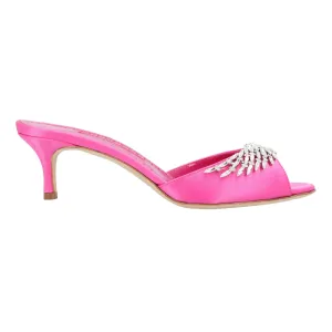 Manolo Blahnik Lumada Fabio 050 Mule Pink Shoes_Manolo-Blahnik