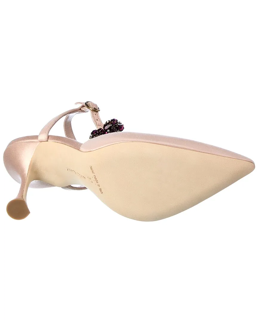 Manolo Blahnik Mabina 105 Satin Pump Shoes_Manolo-Blahnik