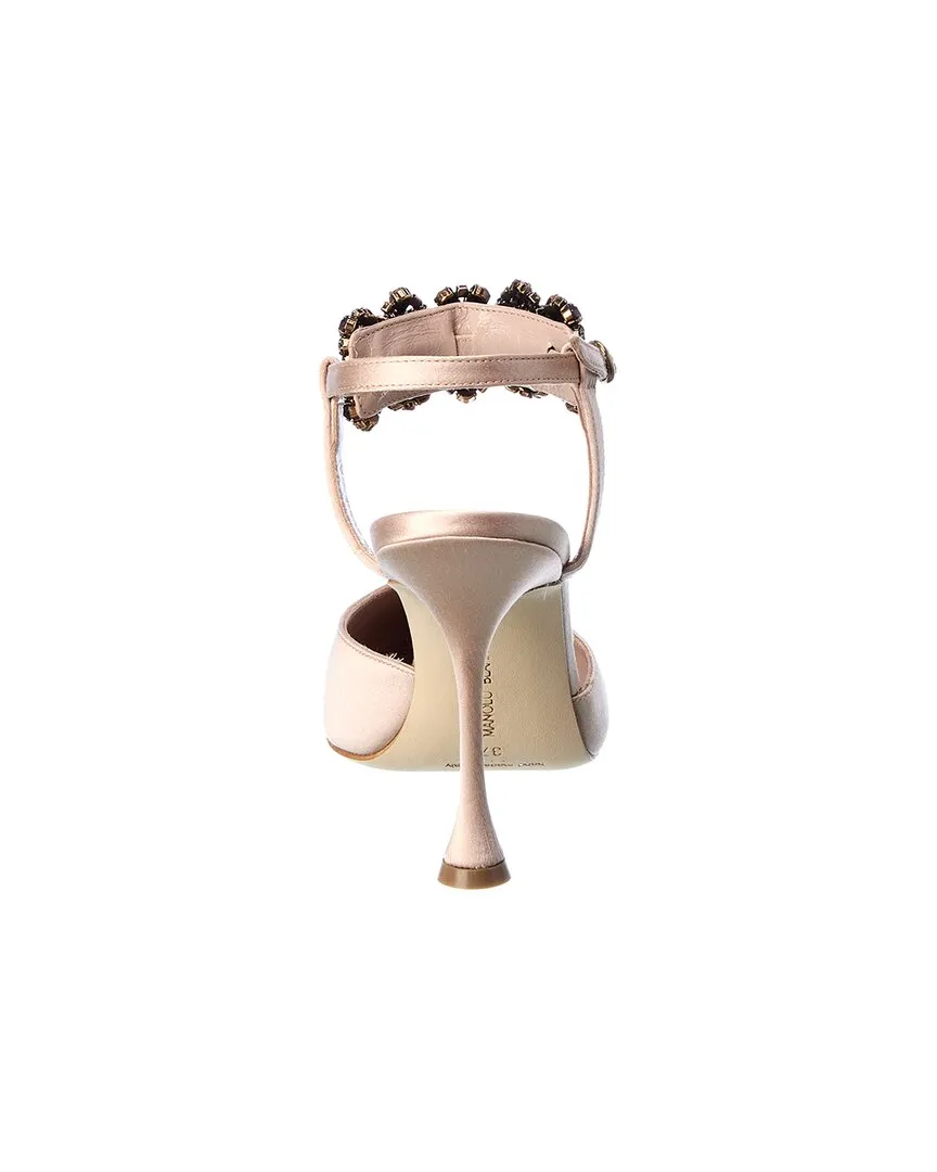 Manolo Blahnik Mabina 105 Satin Pump Shoes_Manolo-Blahnik